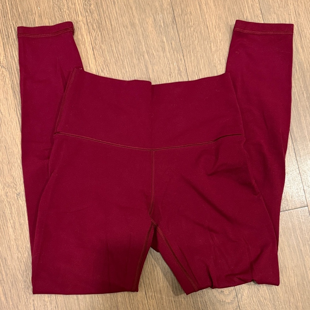 Aerie Burgundy Active Leggings - Comfortable Stretch Bottoms